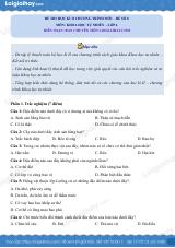 Đề thi học kì 2 KHTN 6 Kết nối tri thức - Đề số 8